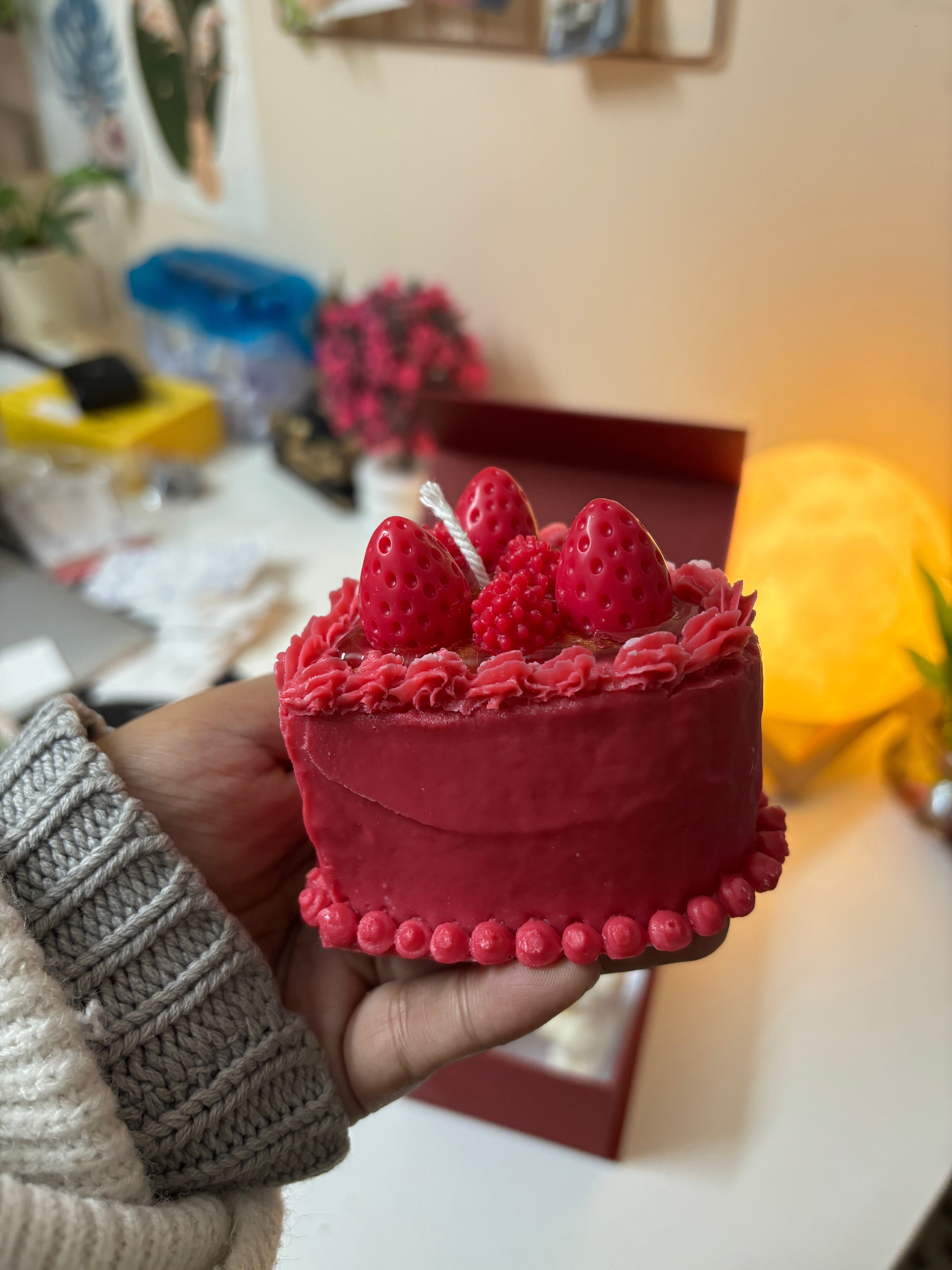 Heart Cake Candle