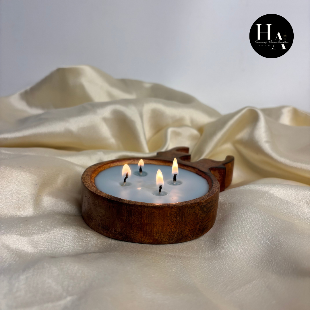 Reindeer Round Bowl Candle