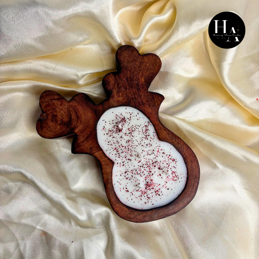Reindeer Dough Bowl Candle