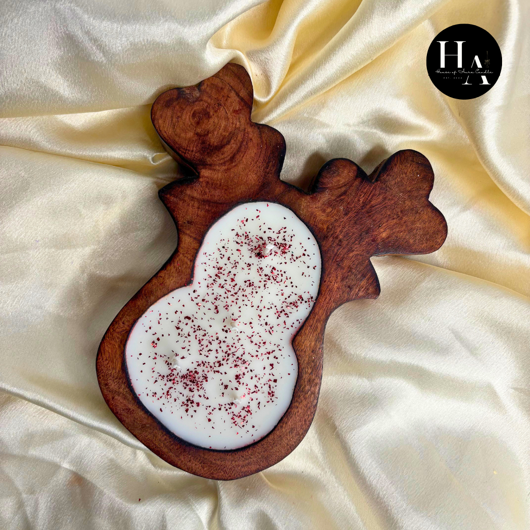 Reindeer Dough Bowl Candle
