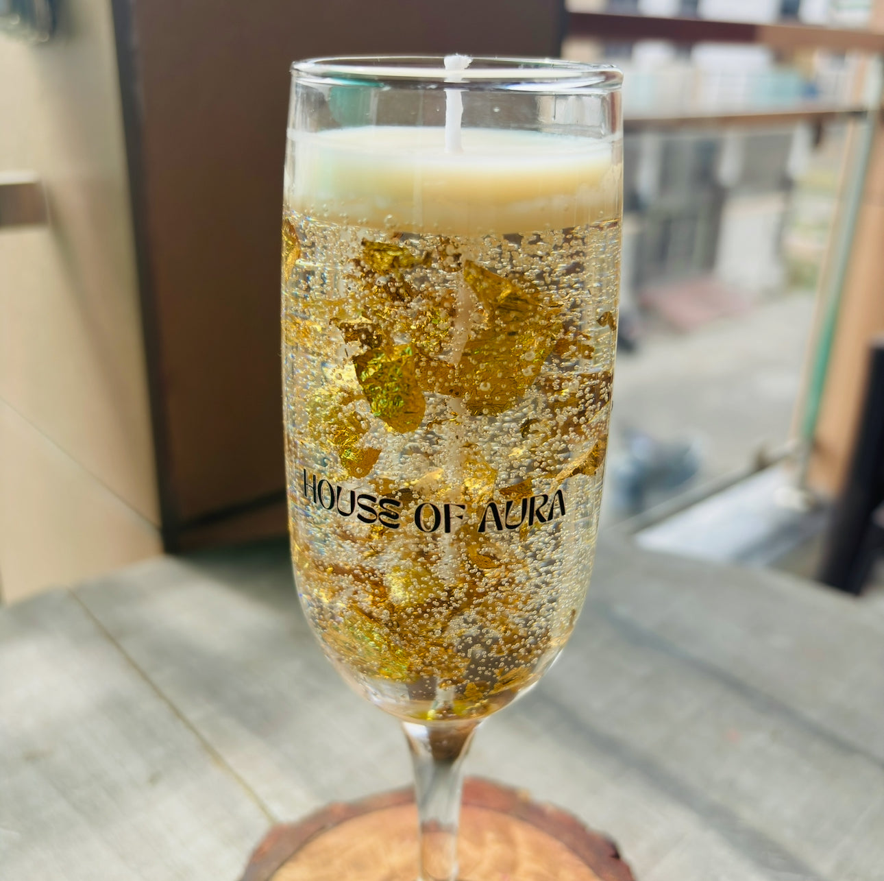 Champagne Candle