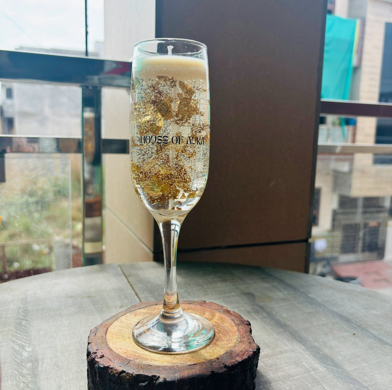 Champagne Candle