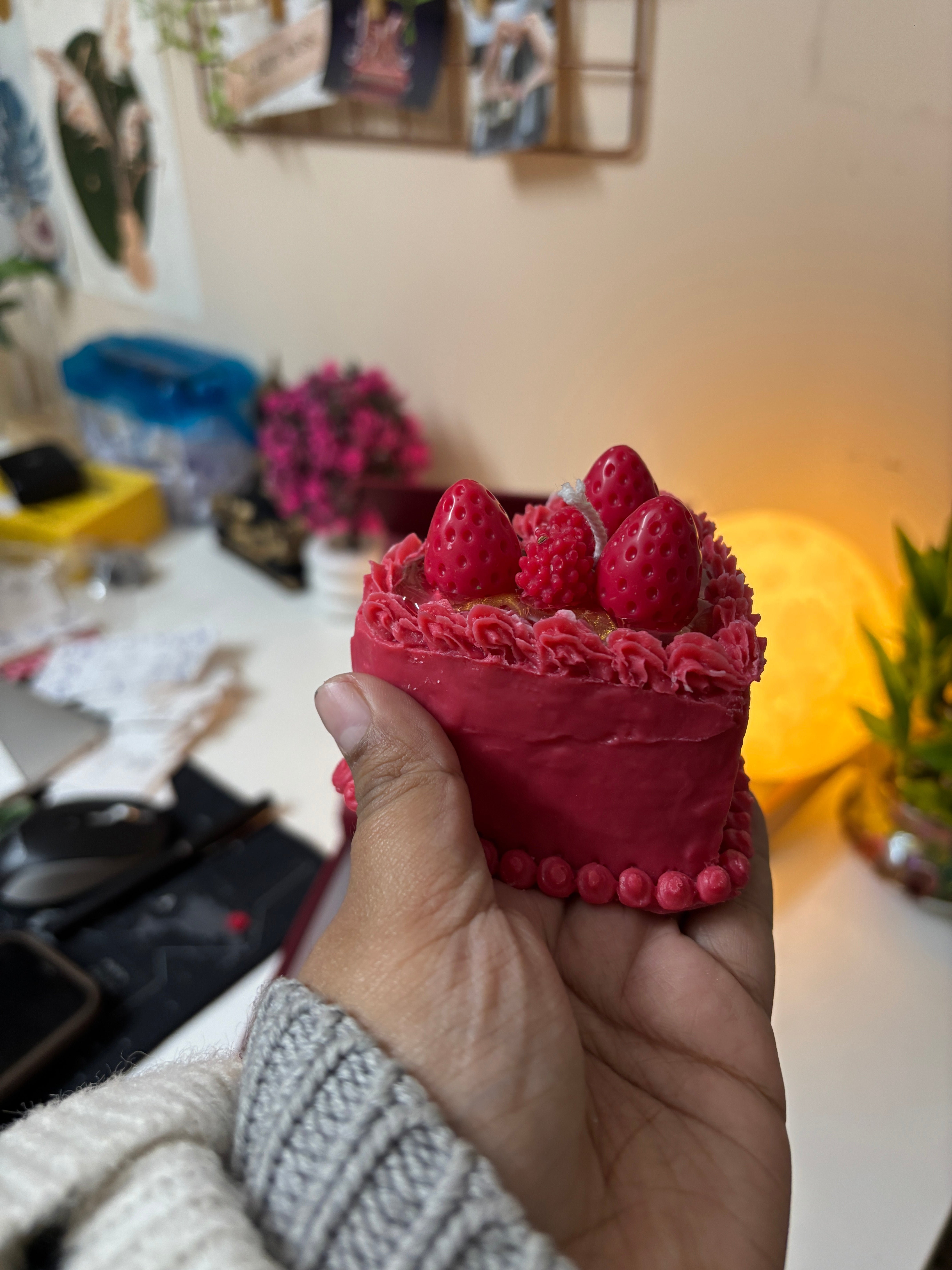 Heart Cake Candle