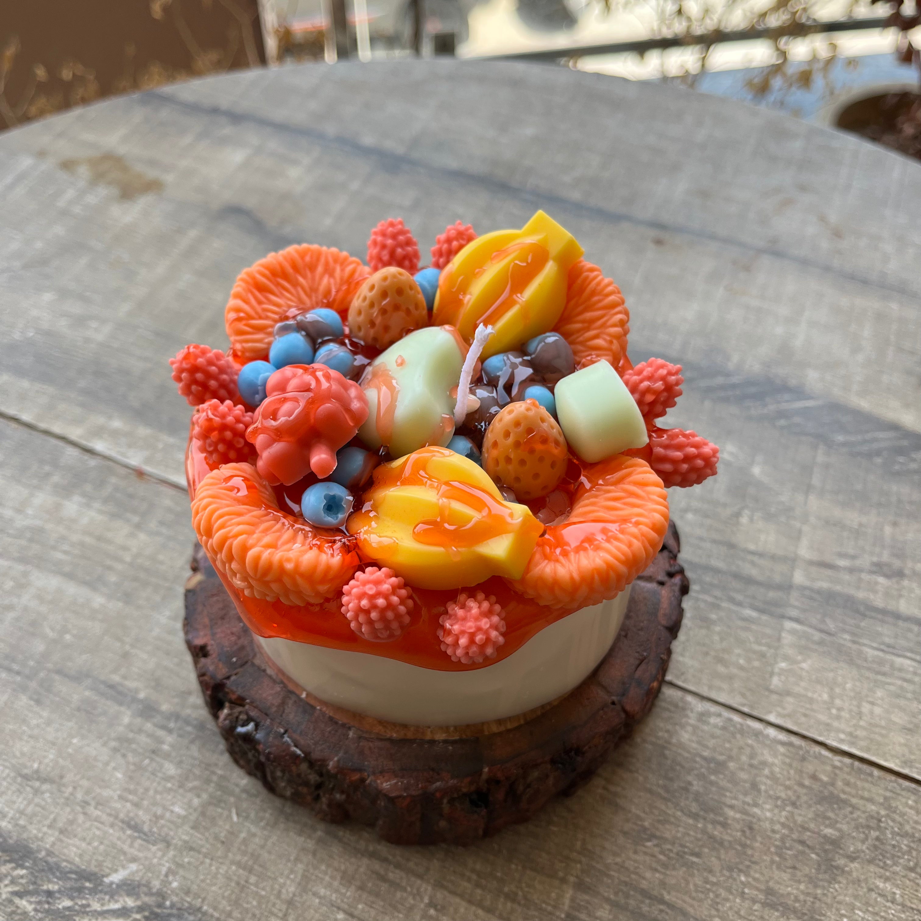 Fruit Cake Candle