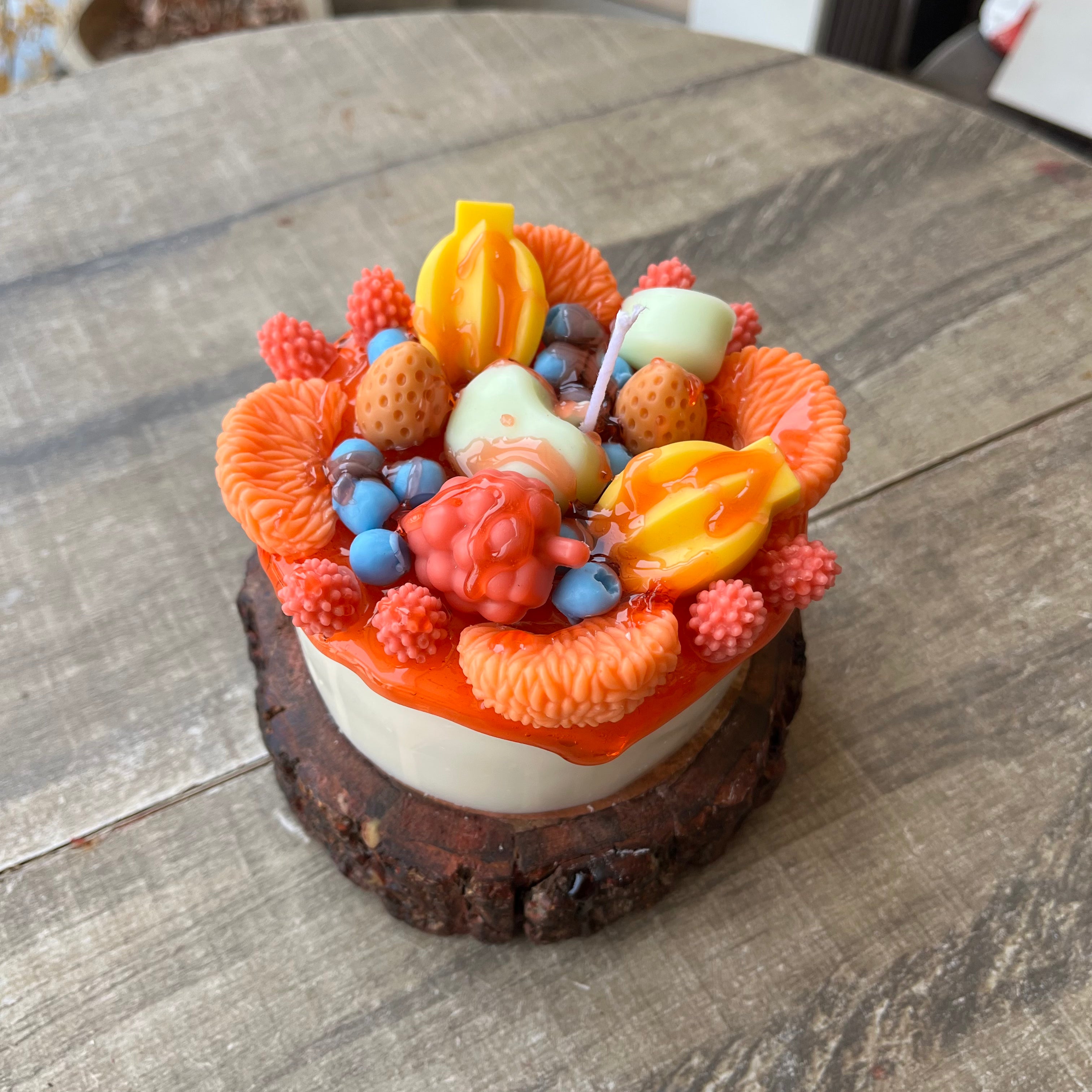 Fruit Cake Candle