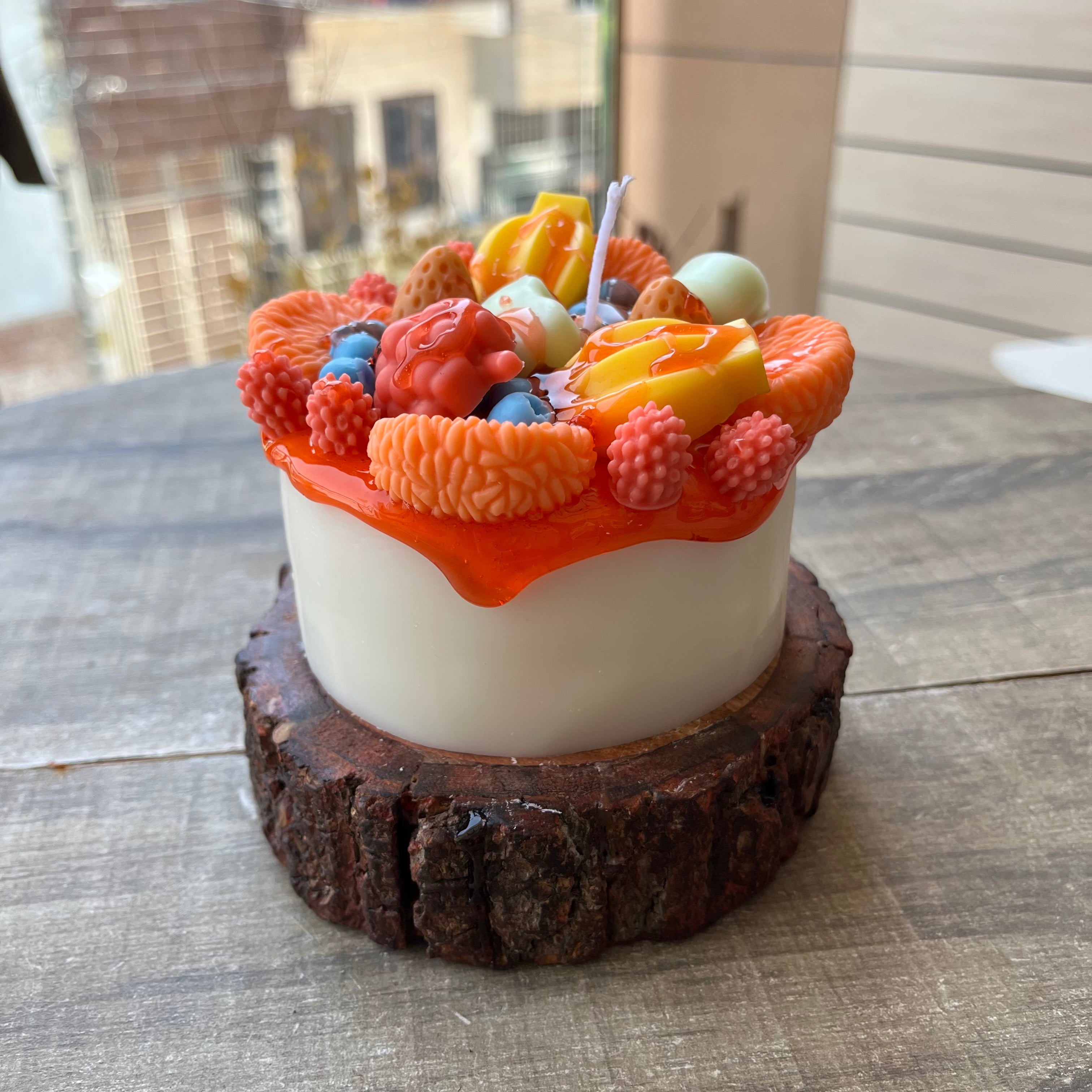 Fruit Cake Candle