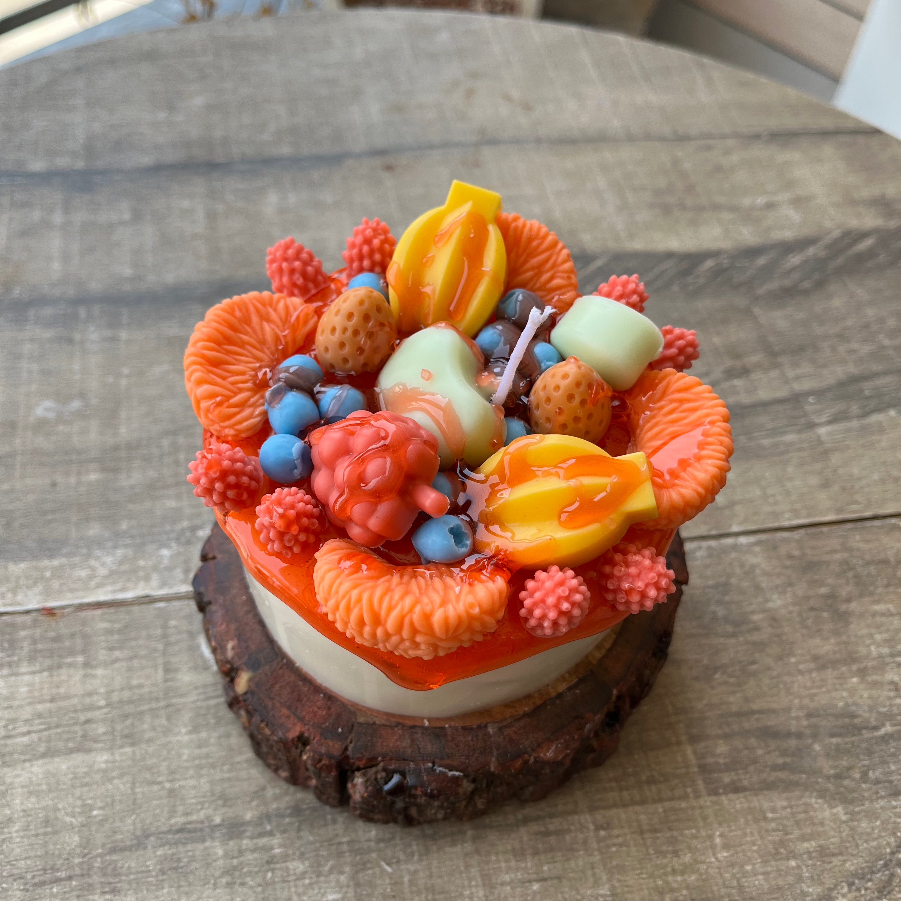 Fruit Cake Candle