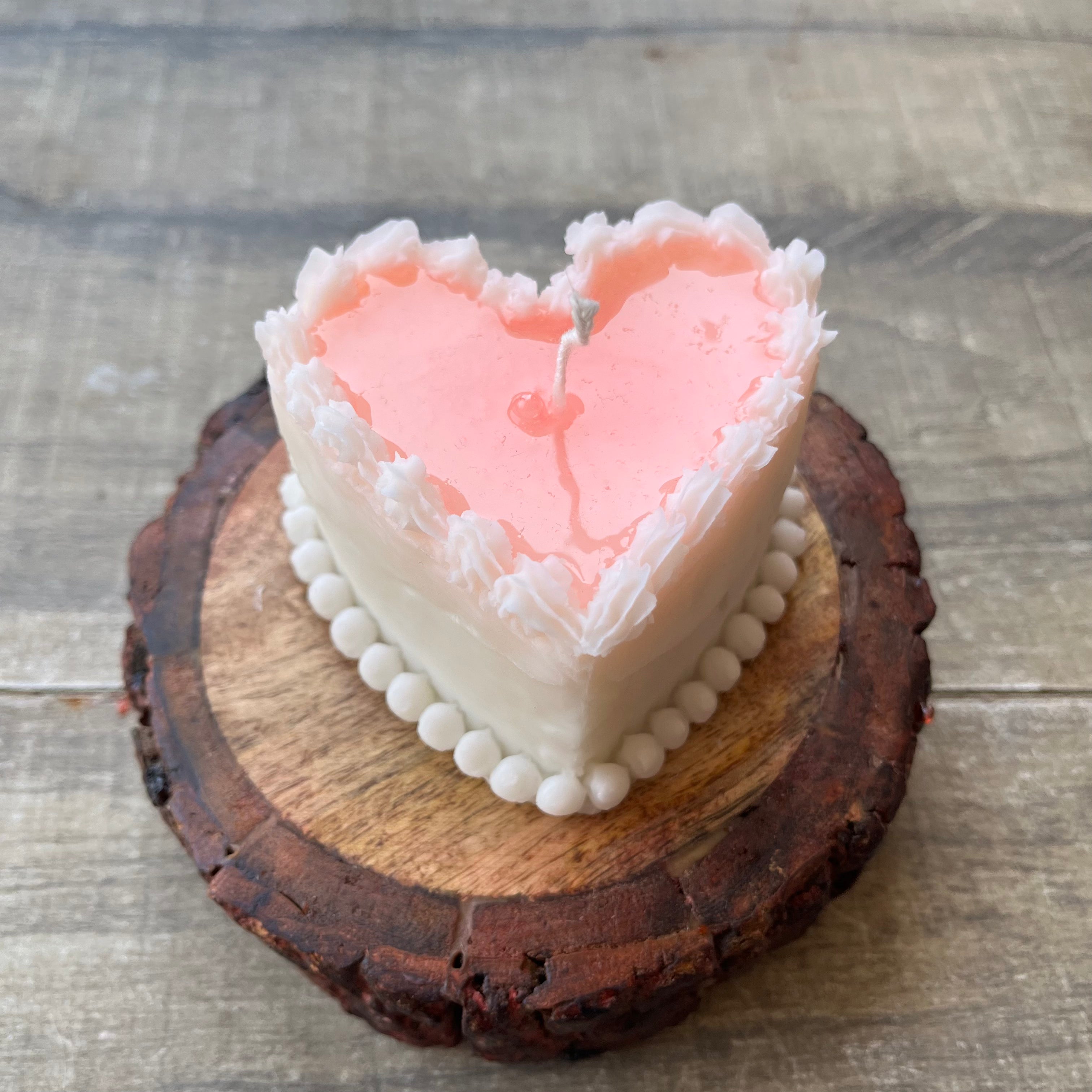 Heart Cake Candle