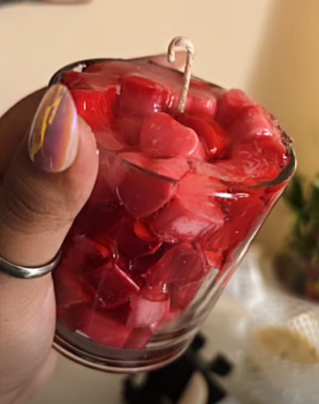 Heart Jar Candle